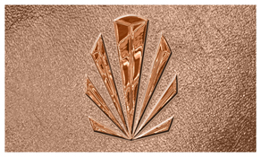 DNSEMP-C-602-CP-SH-BZ Copper Sunburst Shimmer Bronze